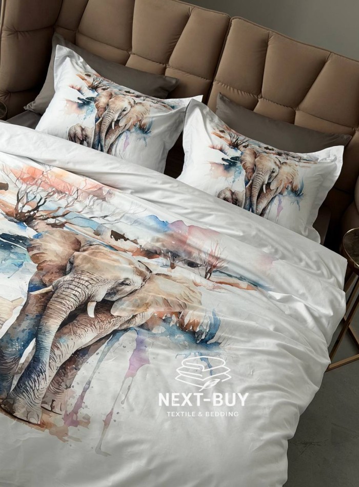 Постільна білизна First choice Safari 3D Satin евро 200х220 - Зображення 2