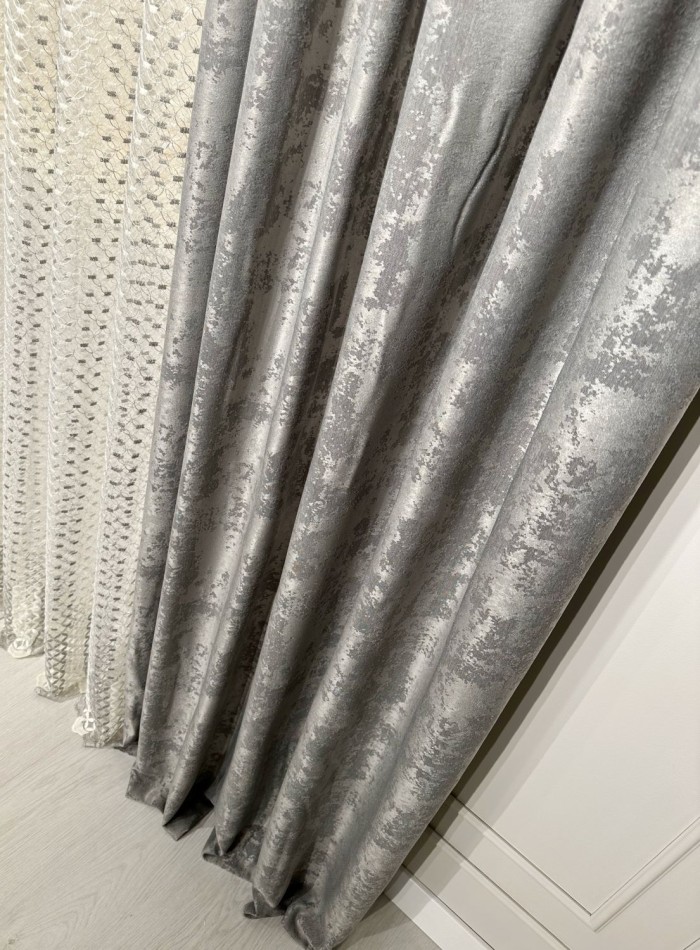 Штора мраморная Marble серая — изображение 3