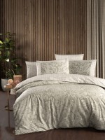 Постільна білизна Dema Beige La Romano premium сатин евро 200х220