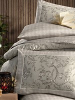 Постільна білизна Dema Beige La Romano premium сатин евро 200х220 - Зображення 2