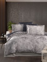 Постільна білизна Giselle Cobalt La Romano premium сатин евро 200х220