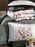 Постільна білизна Madena Beige La Romano premium сатин евро 200х220 - Зображення 2