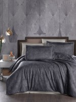 Постільна білизна Marlen Cobalt La Romano premium сатин евро 200х220