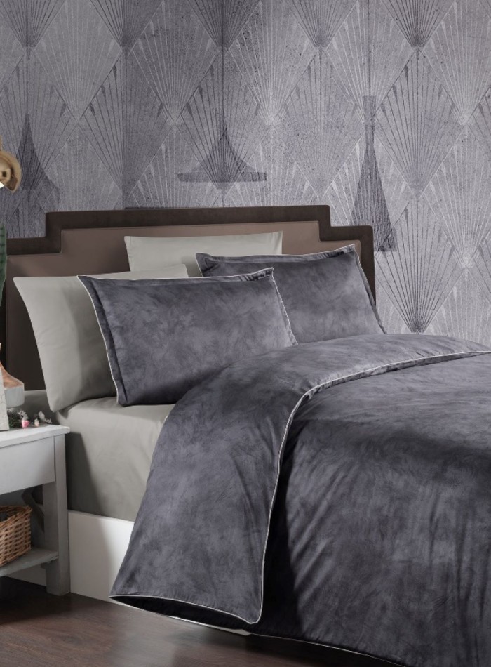 Постільна білизна Marlen Cobalt La Romano premium сатин евро 200х220 - Зображення 2