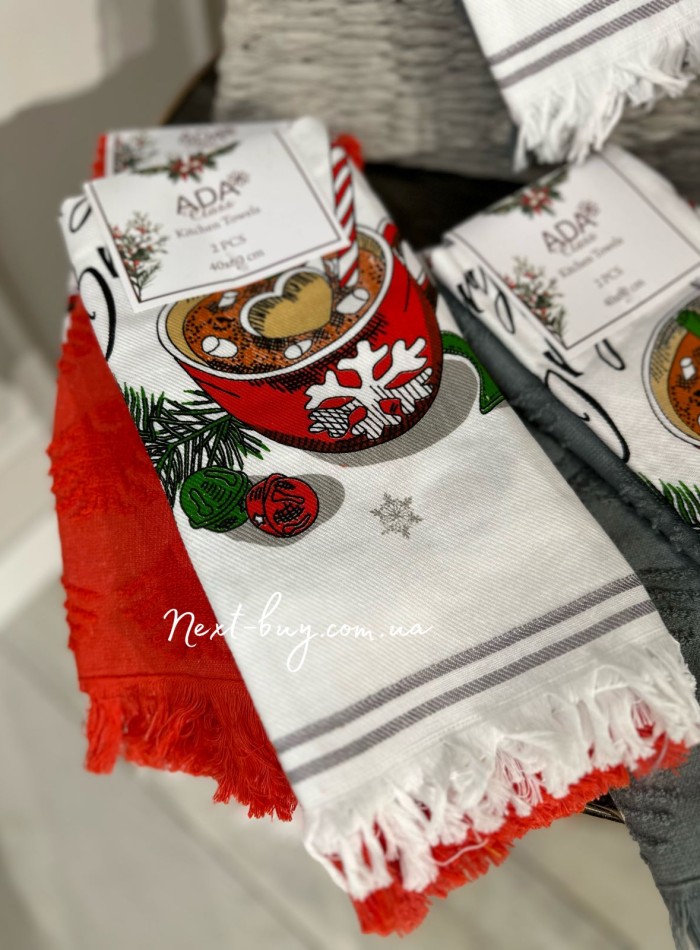 Набір кухонних рушників Ada Christmas 2шт. 40х60 - Зображення 3