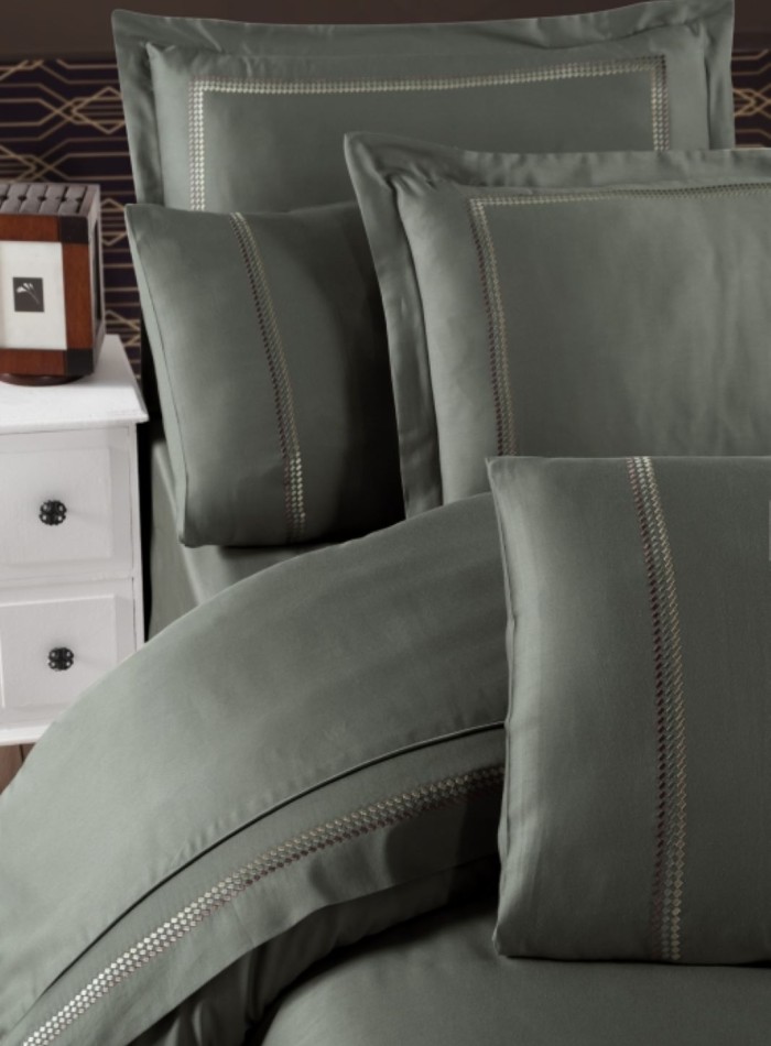 First choice Gomez Moonmist VIP сатин постільна білизна евро 200х220 - Зображення 2
