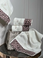 Набор полотенец Maison Dor Queen 4шт. 30х50 крем/розовый — изображение 3