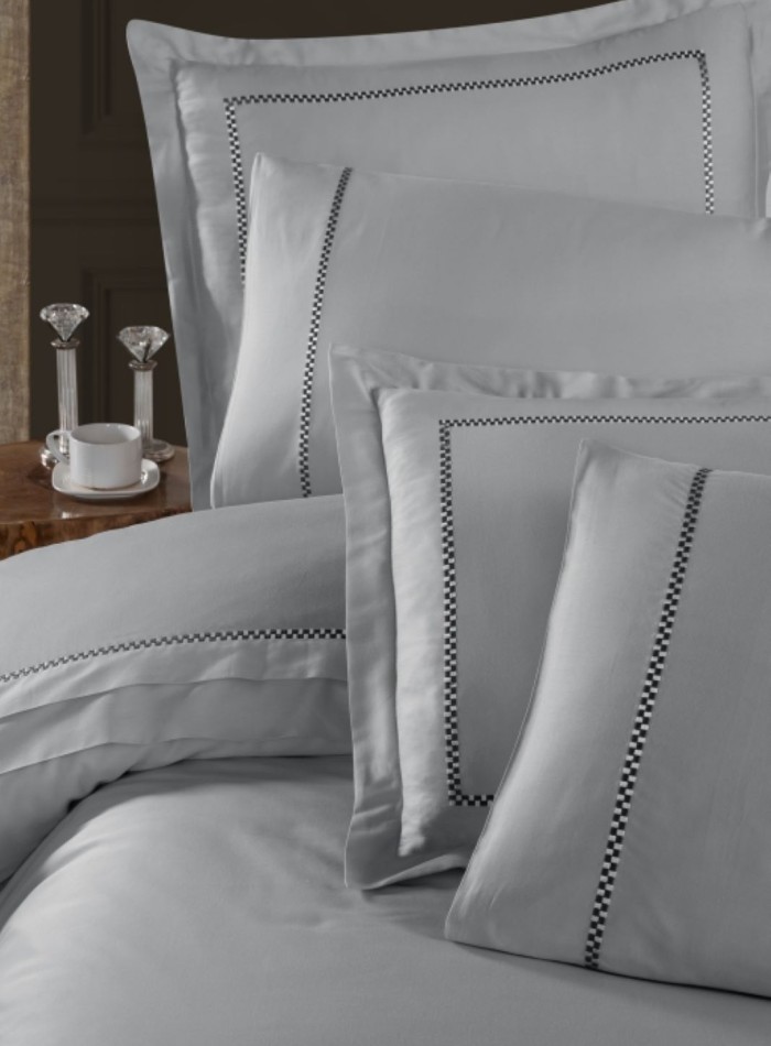 First choice Pierre Grey vip сатин постельное белье евро 200х220 — изображение 2
