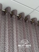 Тюль крупная сетка Guipure шоколадный Турция — изображение 6