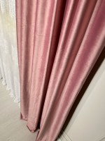 Штора оксамит Velvet рожева - Зображення 3