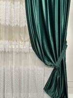 Штора оксамит Velvet смарагдова