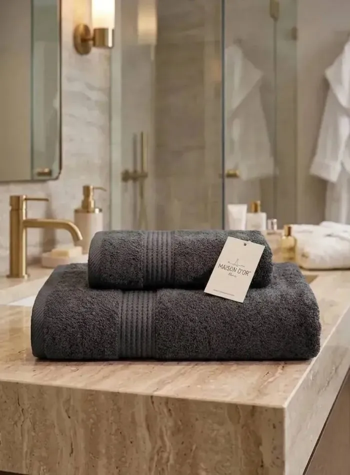 Maison D'or Amadeus полотенце бамбуковое 50х100см Antrasit — изображение 4