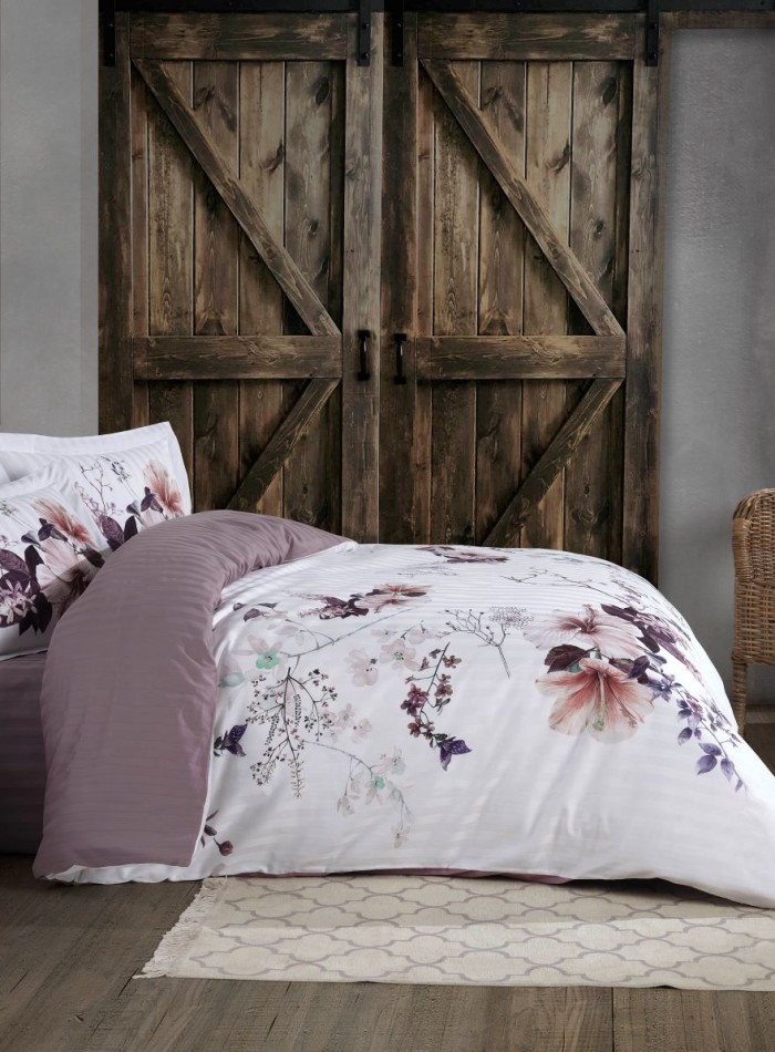 Maison Dor Alita dark lilac постельное белье 200x220см сатин жаккард — изображение 3