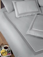 First choice Belezza Grey deluxe сатин постільна білизна евро 200х220 - Зображення 2