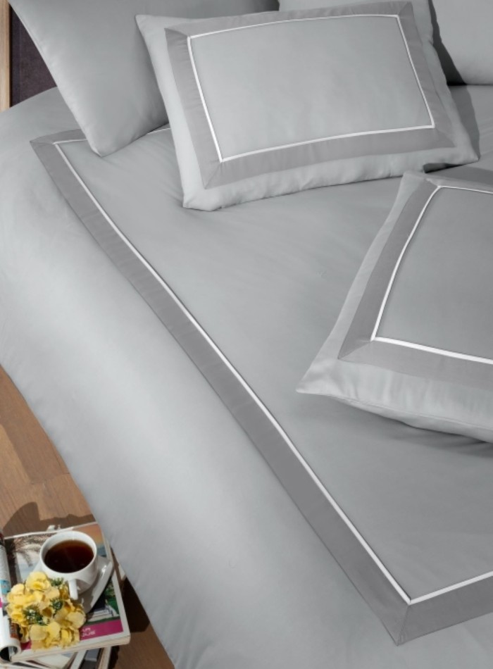 First choice Belezza Grey deluxe сатин постільна білизна евро 200х220 - Зображення 2