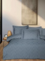 First Choice Boris Dark grey постельное белье сатин-жаккард евро 200х220 Турция