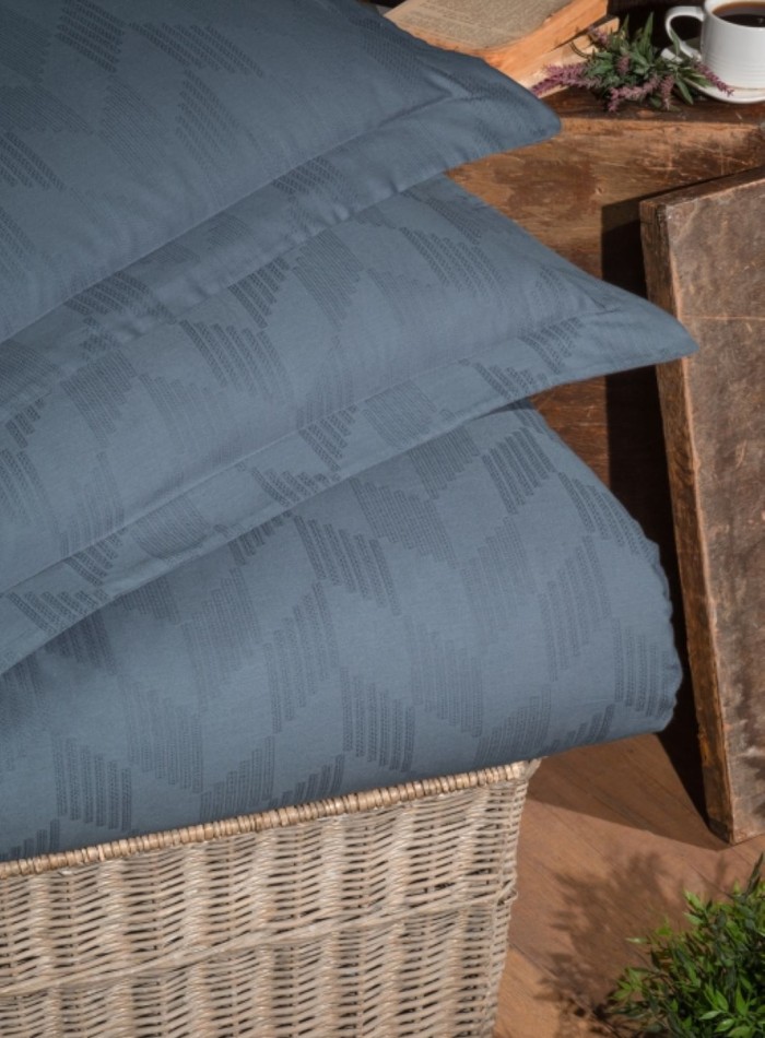 First Choice Boris Dark grey постельное белье сатин-жаккард евро 200х220 Турция — изображение 2