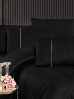 First Сhoice Fredan Black постільна білизна ранфорс Deluxe евро 200х220 - Зображення 2