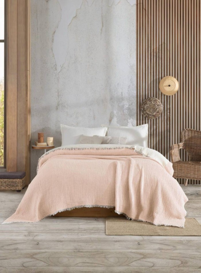 Покрывало-пике Febo Soft Muslin krem Турция 230x240 — изображение 8