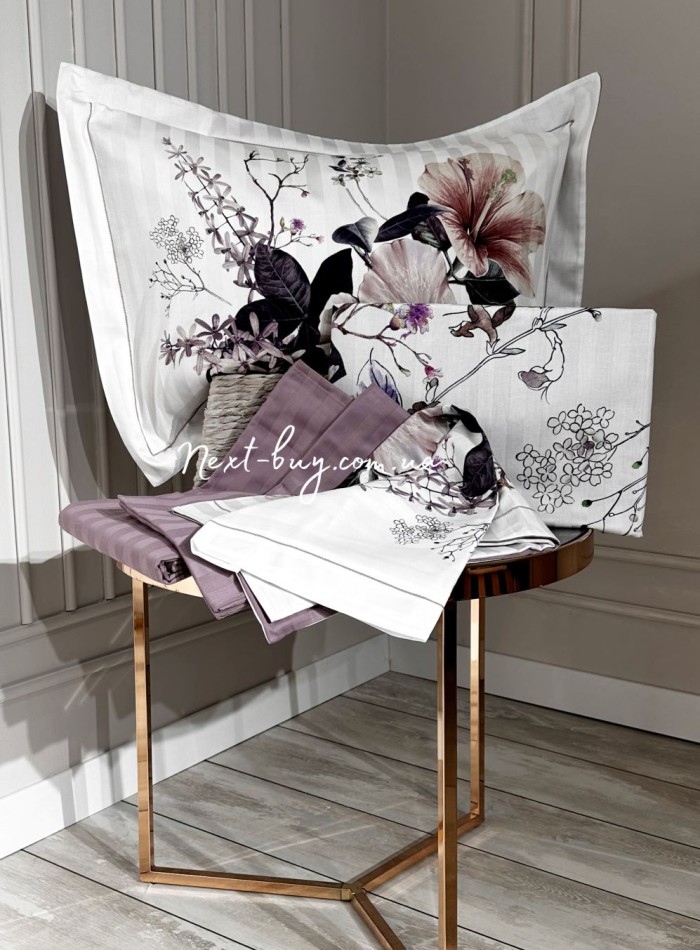 Maison Dor Alita dark lilac постельное белье 200x220см сатин жаккард — изображение 2