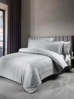First Choice Norel Grey постельное белье сатин-жаккард евро 200х220 Турция