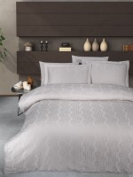 First Choice Norel Latte постельное белье сатин-жаккард евро 200х220 Турция