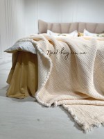 Покрывало-пике Febo Soft Muslin krem Турция 230x240 — изображение 5