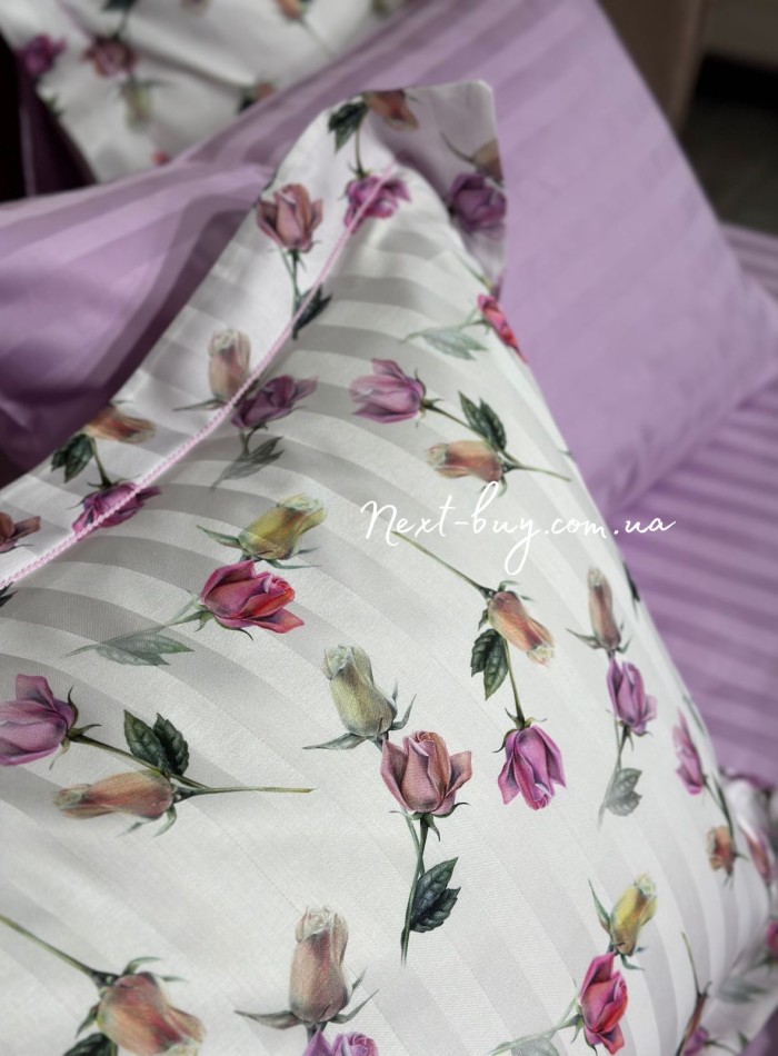 Maison Dor Rose Dream lilac постільна білизна 200x220см сатин жакард - Зображення 7