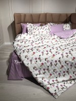 Maison Dor Rose Dream lilac постільна білизна 200x220см сатин жакард - Зображення 5
