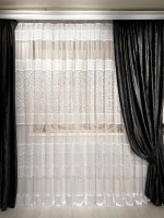 Тюль жакардовий Divorces білий з візерунком Туреччина - Зображення 6