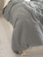 Постельное белье Turkiz Melodi anthracite 200x220 из вареного хлопка — изображение 3