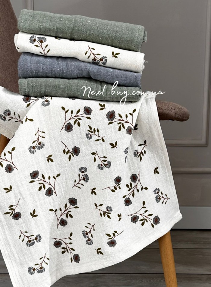 Набор кухонных полотенец Nilteks Flaxes tencel 5 шт. 40х60 — изображение 2