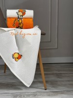 Набір кухонних рушників Nilteks Orange 3шт. 40х60см - Зображення 2