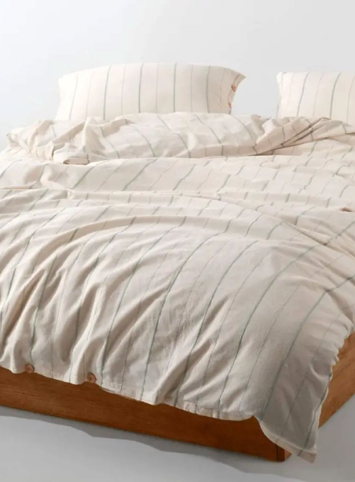 Постельное белье Turkiz Colin mint 200x220 из вареного хлопка — изображение 5