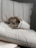 Постельное белье Turkiz Colin mint 200x220 из вареного хлопка — изображение 6