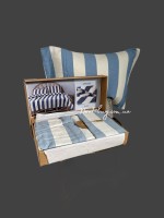 Постельное белье Turkiz Epaisse blue 200x220 из вареного хлопка — изображение 3