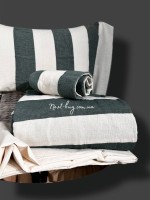 Постельное белье Turkiz Epaisse green 200x220 из вареного хлопка — изображение 9