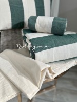 Постельное белье Turkiz Epaisse green 200x220 из вареного хлопка — изображение 7