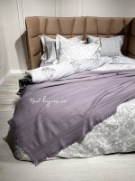 Легкий, летний плед з бахромою First Choice Sole Pique Daily Lilac 220х240 - Зображення 5