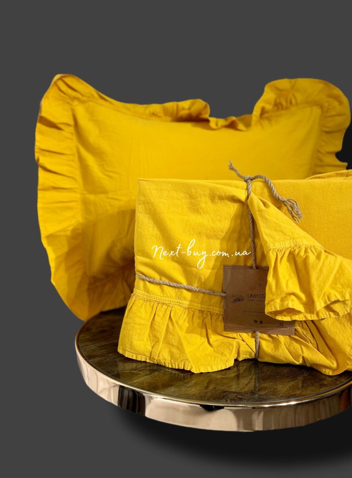 Эксклюзивное постельное белье Limasso Lemonade 200x220 из вареного хлопка — изображение 7
