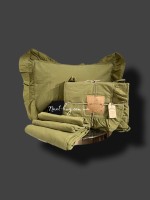 Эксклюзивное постельное белье Limasso Olive 200x220 из вареного хлопка
