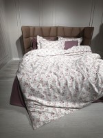 Maison D'or Lady Roses dark lilac постільна білизна євро 200х220 сатин - Зображення 3