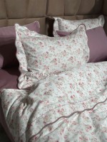 Maison D'or Lady Roses dark lilac постільна білизна євро 200х220 сатин