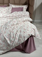 Maison D'or Lady Roses dark lilac постільна білизна євро 200х220 сатин - Зображення 4
