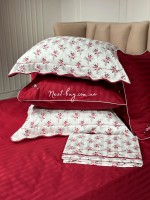 Maison D'or Diana Rose red постільна білизна євро 200х220 сатин - Зображення 3