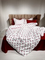 Maison D'or Diana Rose red постільна білизна євро 200х220 сатин - Зображення 2
