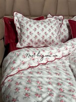 Maison D'or Diana Rose red постільна білизна євро 200х220 сатин