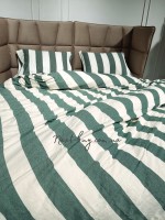 Постельное белье Turkiz Epaisse green 200x220 из вареного хлопка — изображение 3