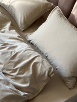 Постельное белье Limasso Standart Oxford Tan 200x220 из вареного хлопка — изображение 4