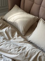 Постельное белье Limasso Standart Oxford Tan 200x220 из вареного хлопка — изображение 3